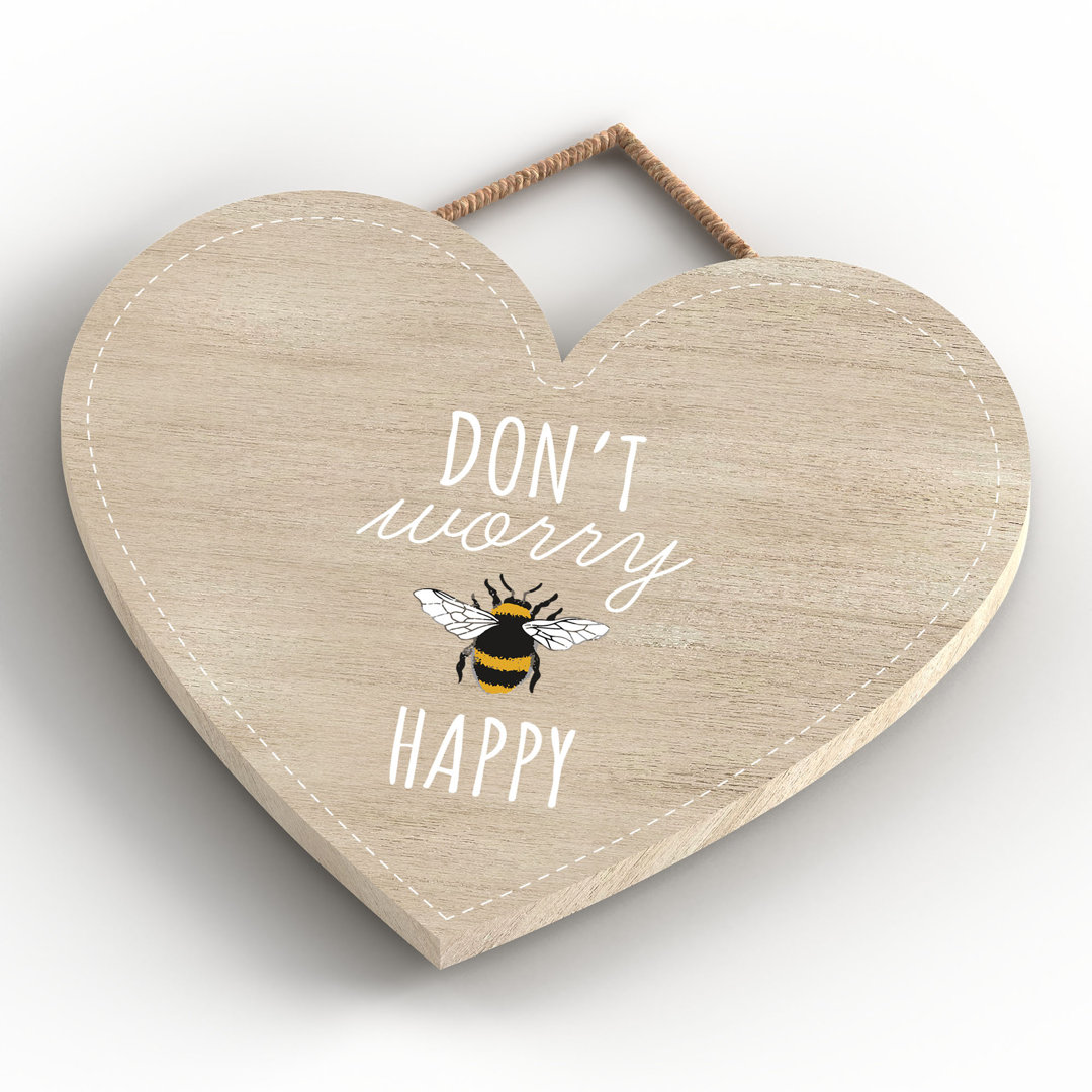 Bee Don't Worry Be Happy Wall Décor