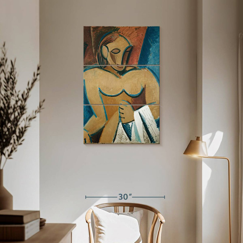 Avery nue avec serviette, H 57 po x l 36 po