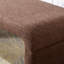 Repose-pieds rembourré en tissu Dant Boucle-1732949823