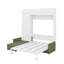Grand lit escamotable avec canapé et tablettes-1704052635
