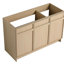 Meuble-lavabo autoportant 48 po et 3 portes d'armoire à fermeture douce - sans évier