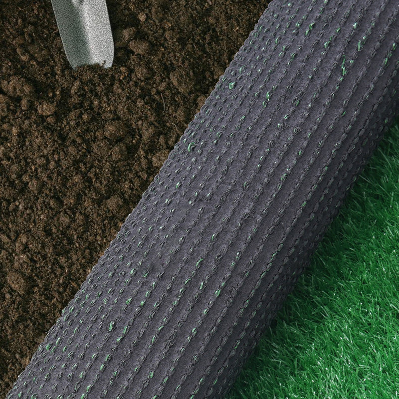 Gazon artificiel de qualité supérieure 9,8 pi x 6,6 pi - pelouse douce avec trous de drainage 1,02 po