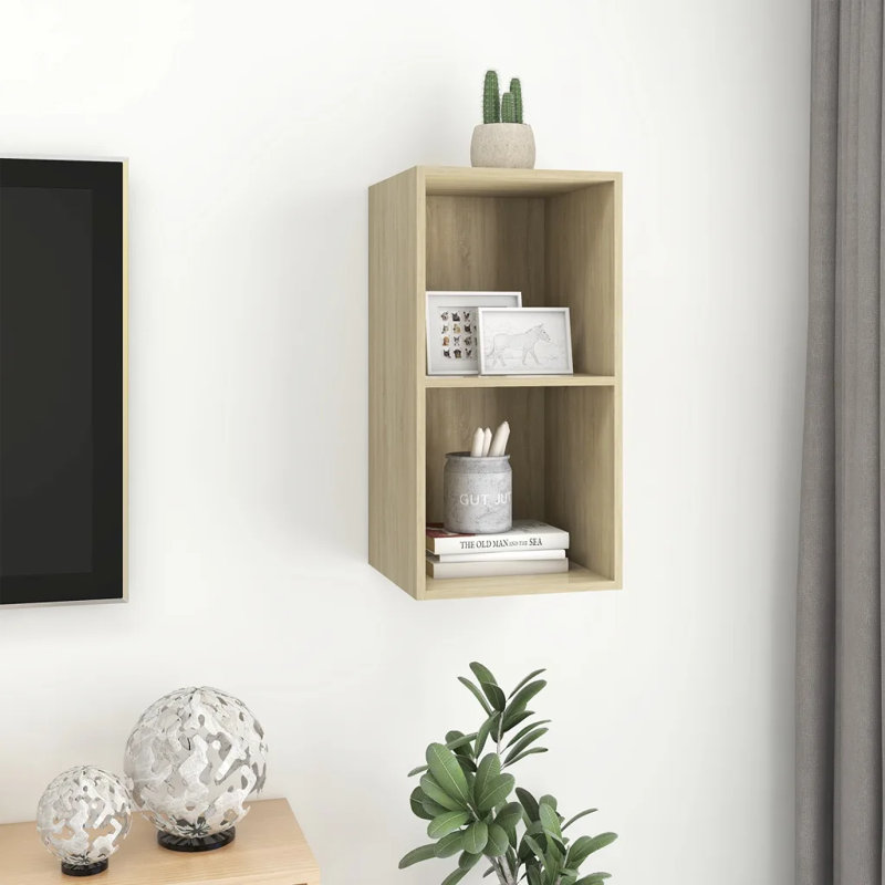 Dellatorre Cube Shelf, Sonoma Oak