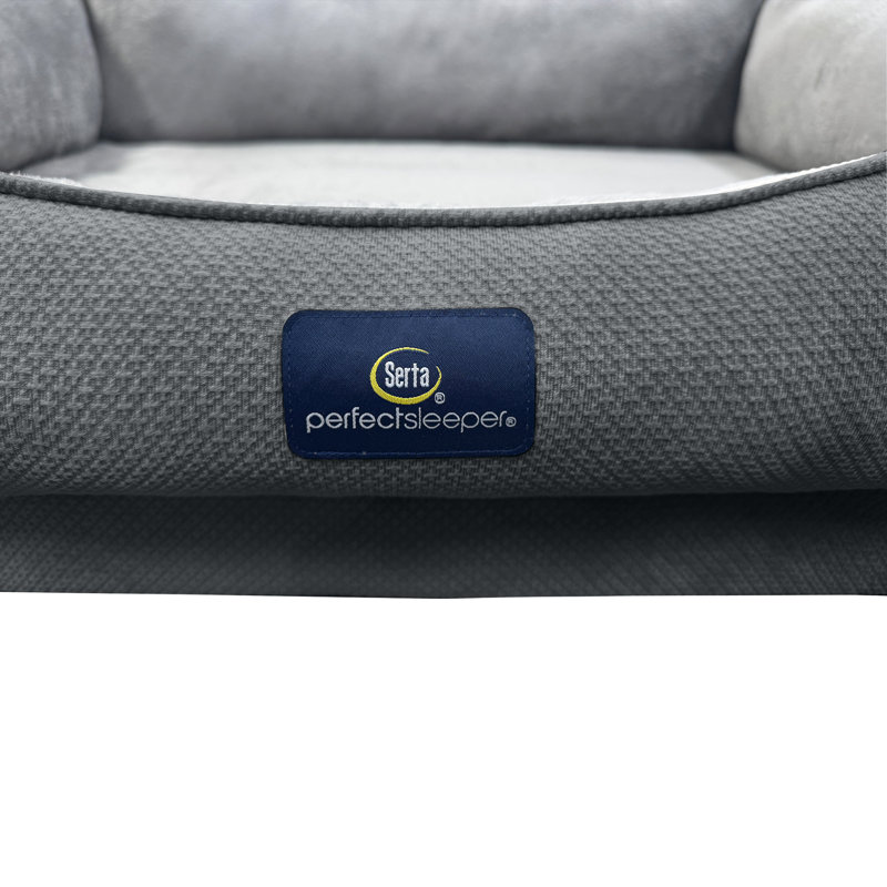 Lit pour chien Serta Ortho Cuddler, Gris anthracite, H 10 po x l 46 po x P 34 po