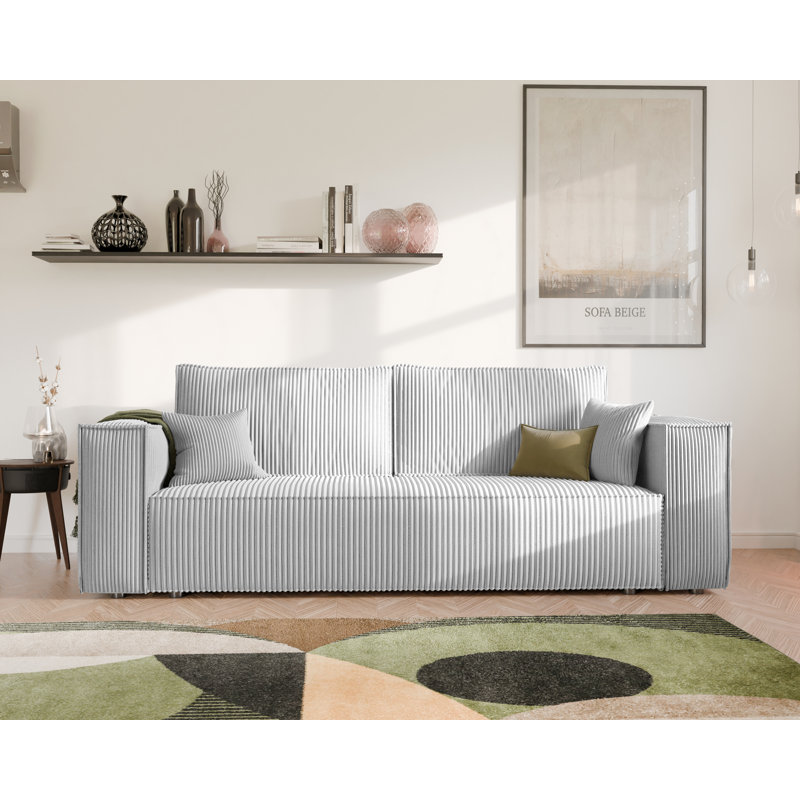 3 Seater Sofa, Light Grey