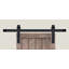 Square End Rolling Standard Single Track Barn Door Hardware Kit-70851853