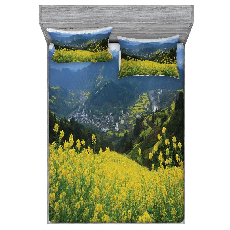Nature Microfiber Sheet Set, Queen Sheet Set + Fitted Sheet + 2 Pillowcases