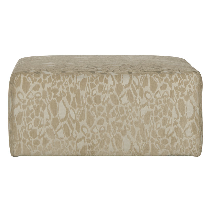 Upholstered Ottoman, Cream