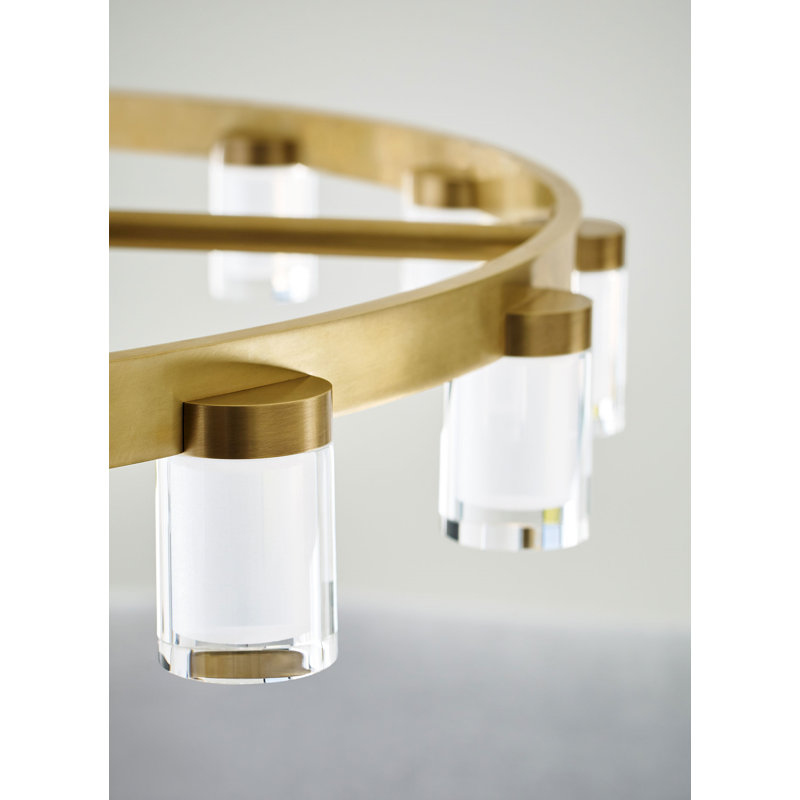 Esfera 16 - Light LED Chandelier, Natural Brass