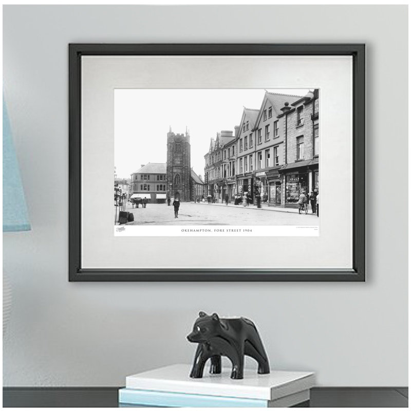 Okehampton, Fore Street 1904 by Francis Frith - Single Picture Frame Print, 45cm H x 60cm W x 2.3cm D