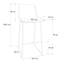 Monte Sereno Upholstered Molded Barstool