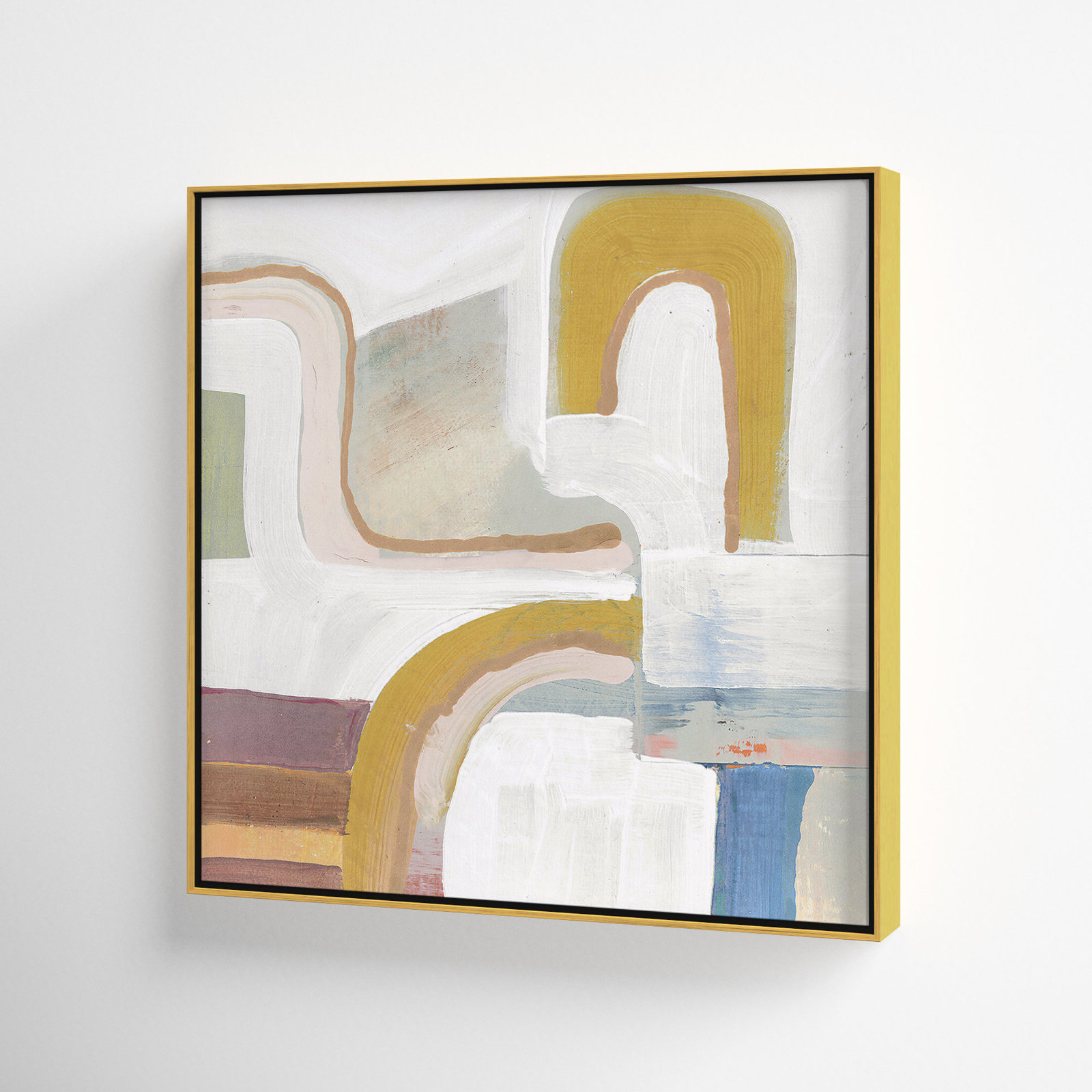 Copeland "Together Again I" Painting by Cartissi, 37.5" H x 37.5" W, White