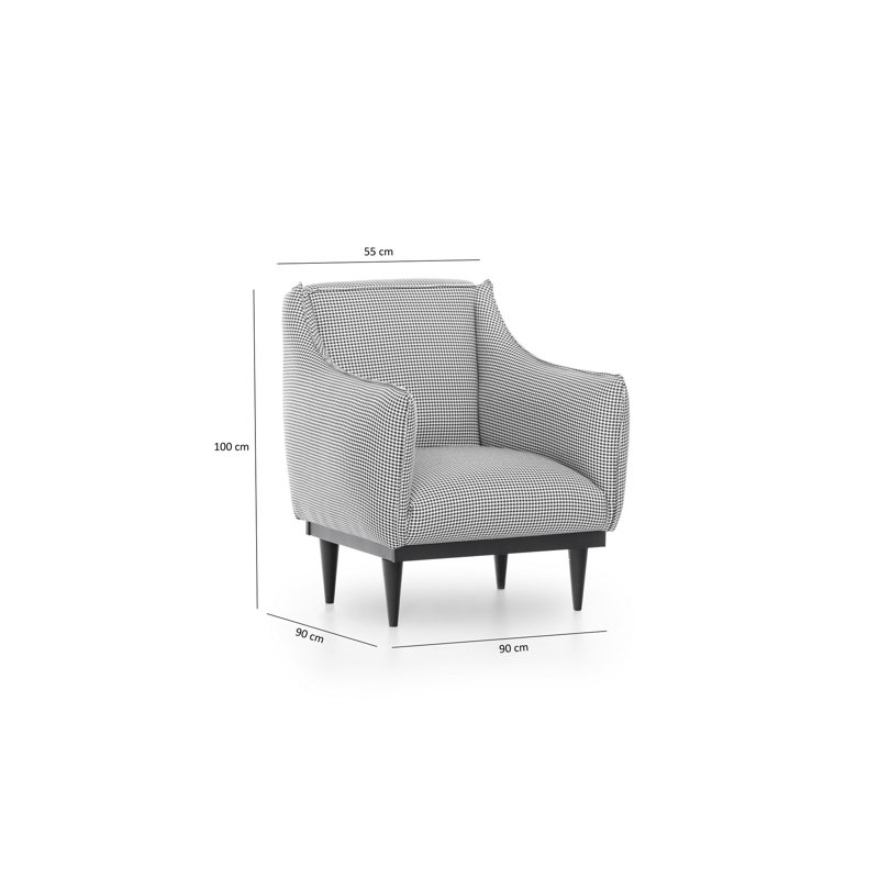 Fauteuil l 35,43 po Barella