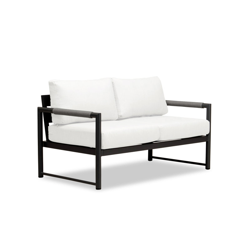 Largeur de 57 po Obaida, Noir, Toile naturelle