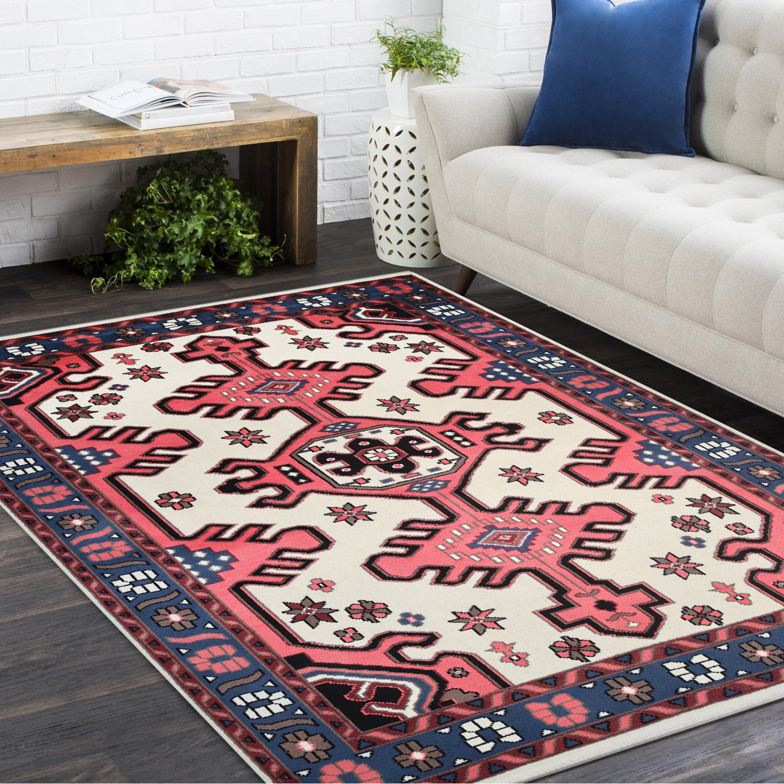 Matteson Handmade Rug, Rectangle 8' x 10'