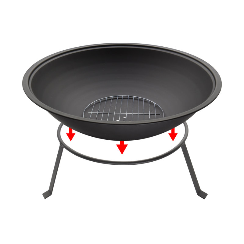 22'' Round Steel Fire Pit Stand