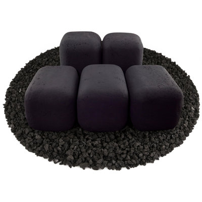 6'' x 6'' Rectangle Ceramic Fire Pit Accessory