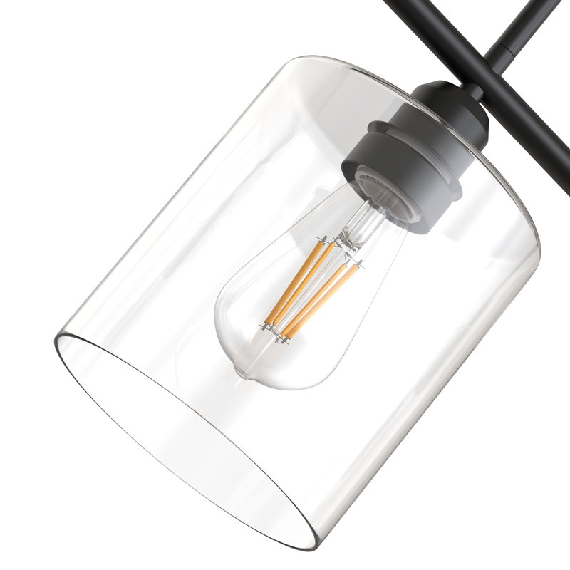 5 - Light Pendant Light with Glass Shade