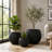 17" H x 21" Dia Modern Large Round Black Fiberstone Planter Pot with Drainage Hole, Lightweight UV-Resistant Planter for Olive Trees, Fiddle Leaf Fig & Tall Plants, Indoor Outdoor Entryway, Patio-1372156540-1365753564