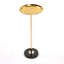 2P, table d'appoint réglable, petite table à thé Martini, table de bout décorative en marbre naturel et doré pour présentation et rangement