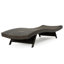 Chaise longue d'extérieur - Pe avec structure en aluminium, détails faits à la main, profondeur 79,25 po x l 27,04 po, hauteur 15,19 po, sans assemblage, fabriqué à la main, assemblage, P l