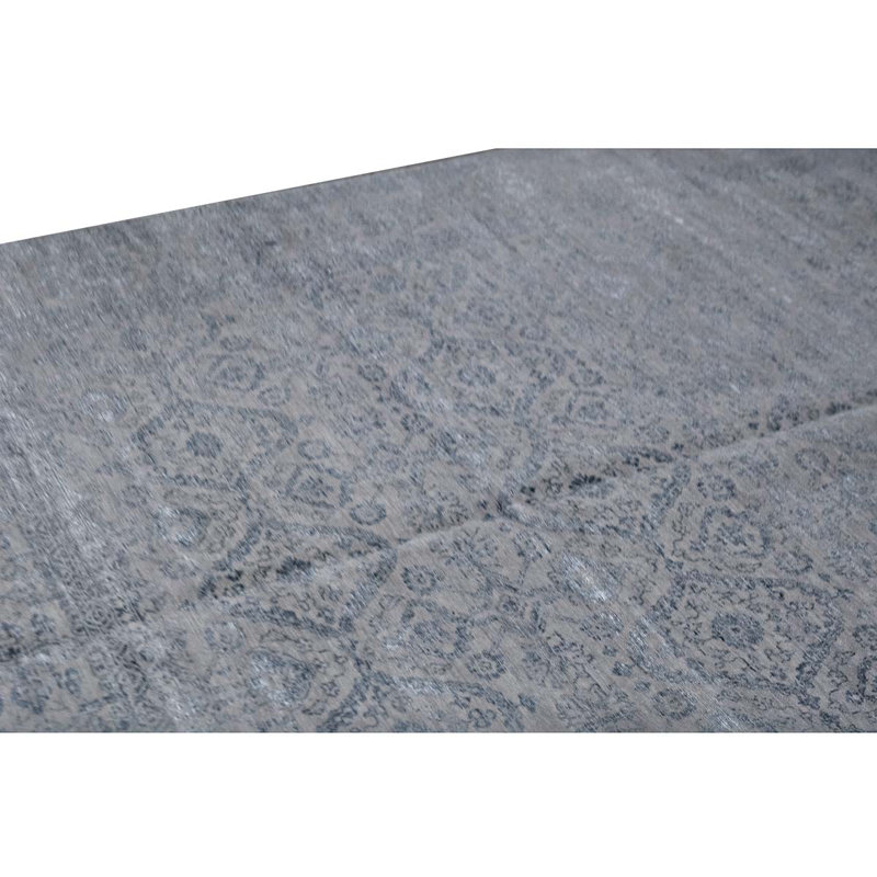 Tapis argent noué à la main de haute qualité
