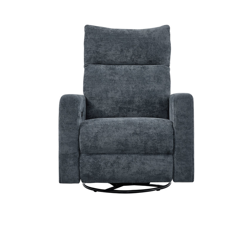 Vinathi Upholstered Power Recliner, Dark Gray