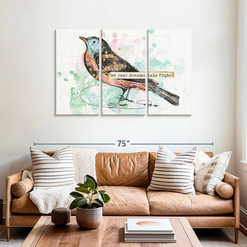 Brampt Thoughtful Wings II, 36" H x 57" W