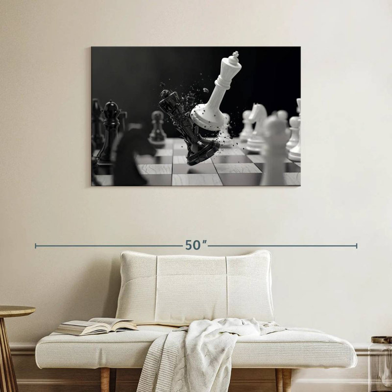 Senne Chess Battle, 26" H x 39" W