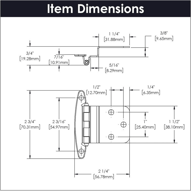HickoryHardware Invisible/Concealed Single Door Hinge & Reviews