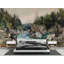 Papier peint mural rétro style forêt-257415315