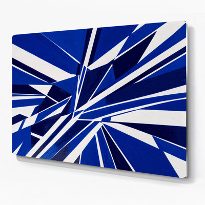 Hard Edge 53 Blue Metal Wall Art