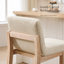 Tabouret de comptoir rembourré en lin massif Albia-247603184