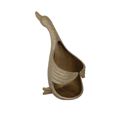 Cast Aluminum Duck-Shaped Bottle Holder