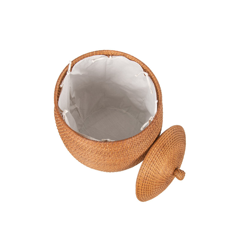 Quamba Laundry Hamper, Honey Brown