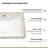 20.5"x15"Ceramic Rectangular Undercounter Mount Bathroom Sink with Overflow Hole
