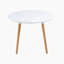 Extendable Dining Table,100/140/180X100x75cm,Wood Leg,Black MDF Table-50050538