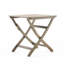 Table pliante grise en bois de 25 po, remarquable pour le patio, avec amélioration des lattes et patins de table de 25 po, gris, design Glad