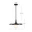Luminaire suspendu noir 18 po Odette-87802246