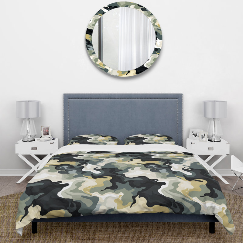 Ensemble de housse de couette Industrial Edge, Housse de couette simple + 1 taie décorative stan