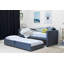 Adona Upholstered UK Single - DE 90 X 190 Cm with Trundle and Mattress-38256938-38256939