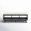 Banc de rangement en bois avec tablettes-1965268458