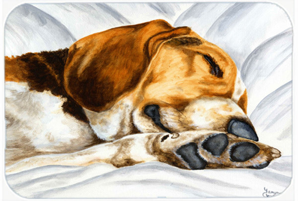 Caroline's Treasures Beagle Bliss Glass Cutting Board