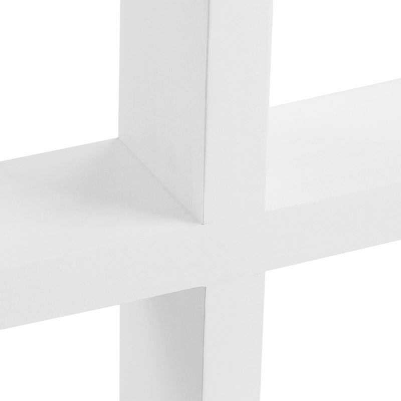 Double Solid Wood 86.5cm H Wall Mounted Media Storage, White