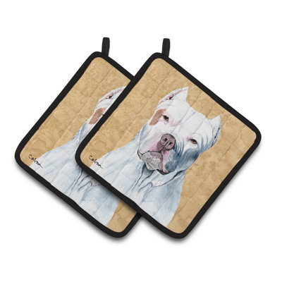 Caroline's Treasures Pit Bull Polyester Potholder