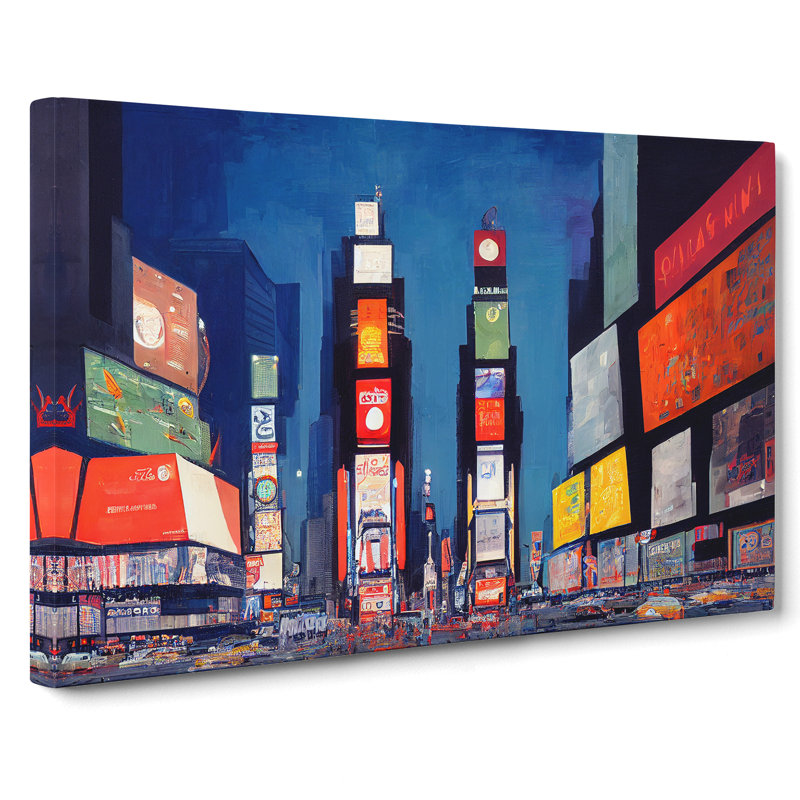 New York Times Square Art Vol.5 - Wrapped Canvas, 40cm H x 60cm W x 3cm D