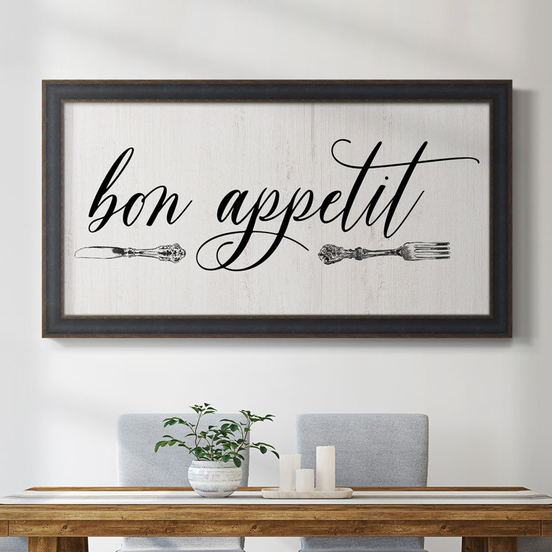 Bon appétit - reproduction de photo sur toile, H 29 po x l 53 po x P 2,5 po