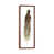 Toile avec cadre en bois brun classique est en rupture de stock