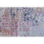 Tapis rectangulaire en laine / viscose noué à la main gris / mauve / rouille-88041197