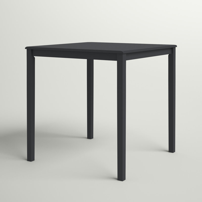 Solid Wood Dining Table, Black